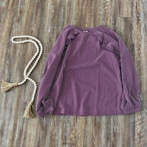 Purple Polka-dot Elle Blouse